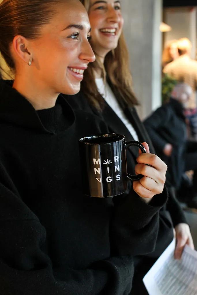 Merkle Mornings coffee cup